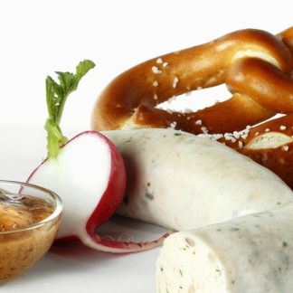 Weisswürst mit Brezel